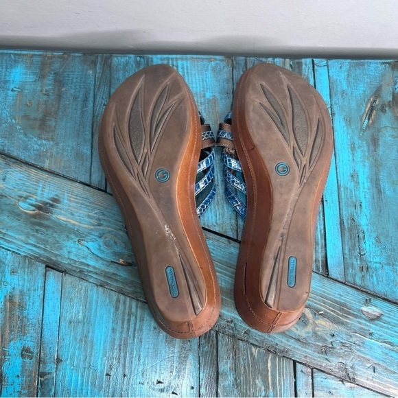 Cole Haan Nike Air Bronze & Blue Sandals Size 11 - Picture 10 of 15